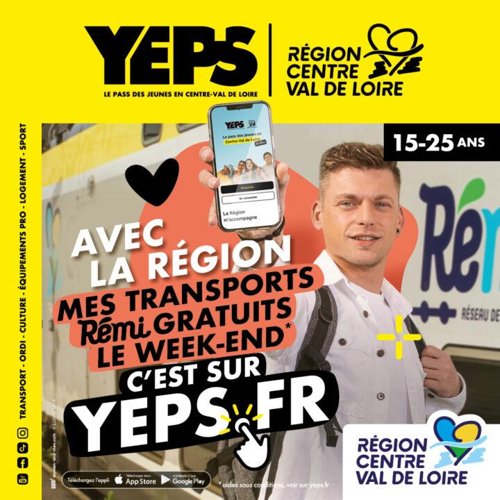 Transports gratuits pour les jeunes de 15 à 25 ans, Région Centre-Val de Loire